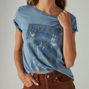 Lucky Brand The Police Poster Classic Crew Tee NWT
